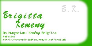 brigitta kemeny business card